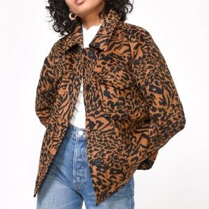 GREYLIN Tiger Print Wool Blend Jacket (Size S) 🐯✨
